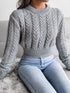 'Suri' Cable-Knit Sweater - Celes Fashion